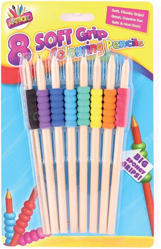 Bright Grip Colouring Pencil (Pack of 8)