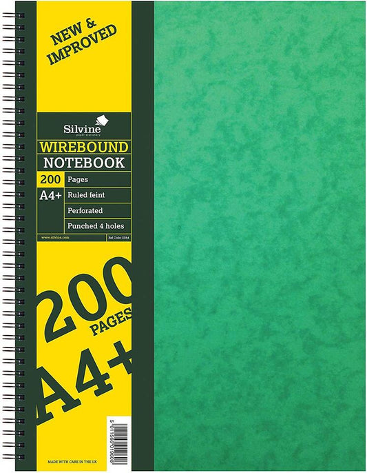 A4 ruled notebook spiral wire sidebound hardcover(REF-SPA4)