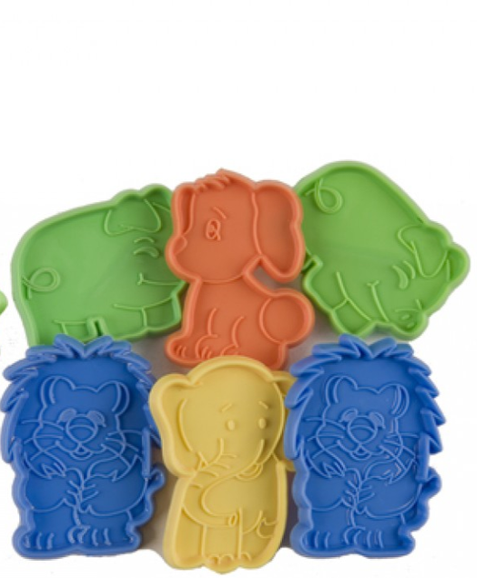 PACK 6 ASSORTED Animal Cookie Cutters (283-008)