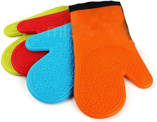 Heat Resistant Silicone Oven Glove/ Cooking Mitts RANDOM COLOUR