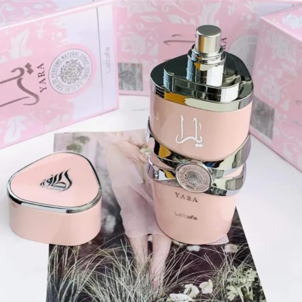 Yara Perfume For Women - Arabian Latafa Oud Long Lasting - Eau De Parfum 100 ML Pink!